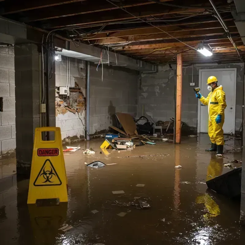 Flooded Basement Electrical Hazard in Cairo, NY Property